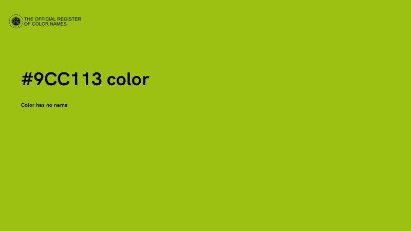 #9CC113 color image