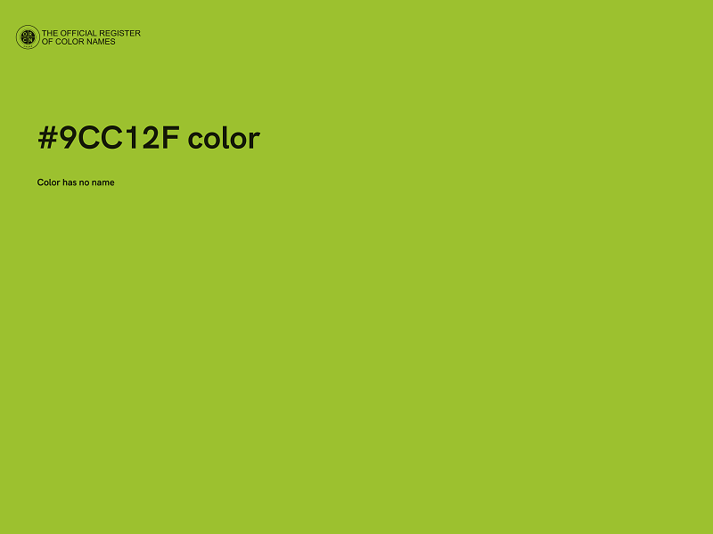 #9CC12F color image