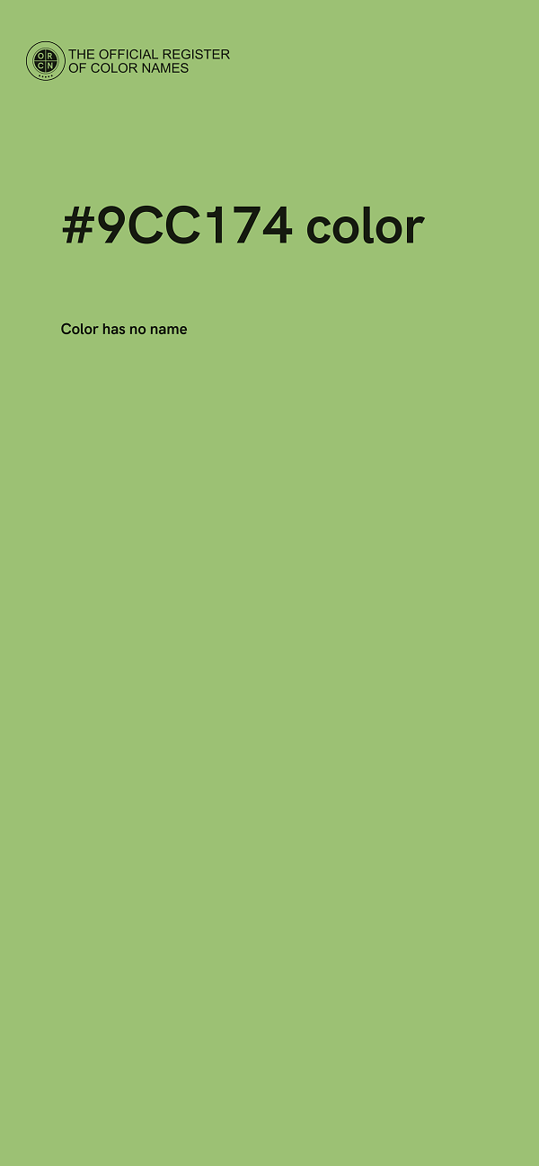 #9CC174 color image