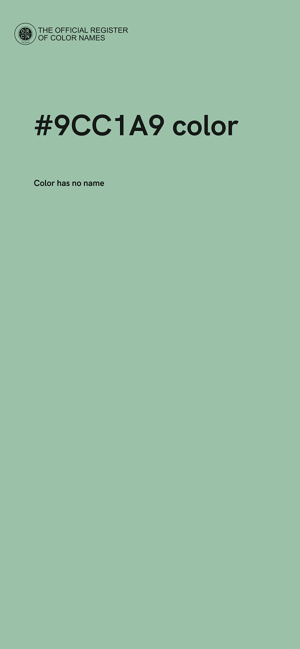 #9CC1A9 color image