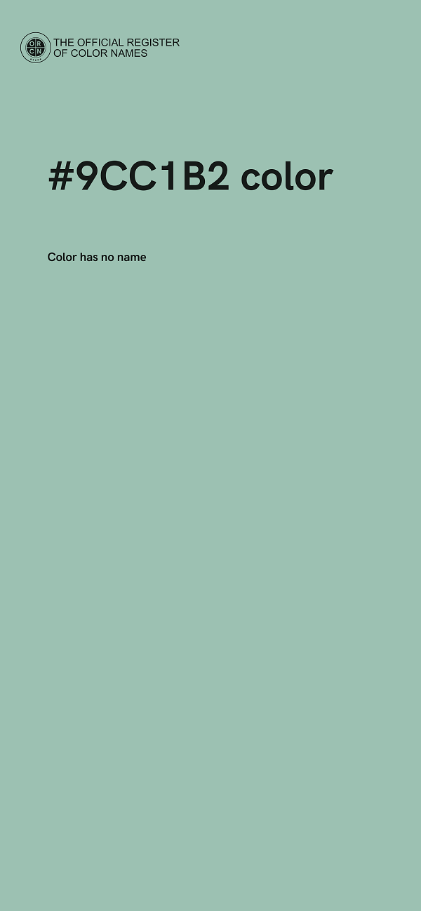#9CC1B2 color image