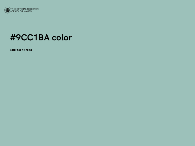 #9CC1BA color image