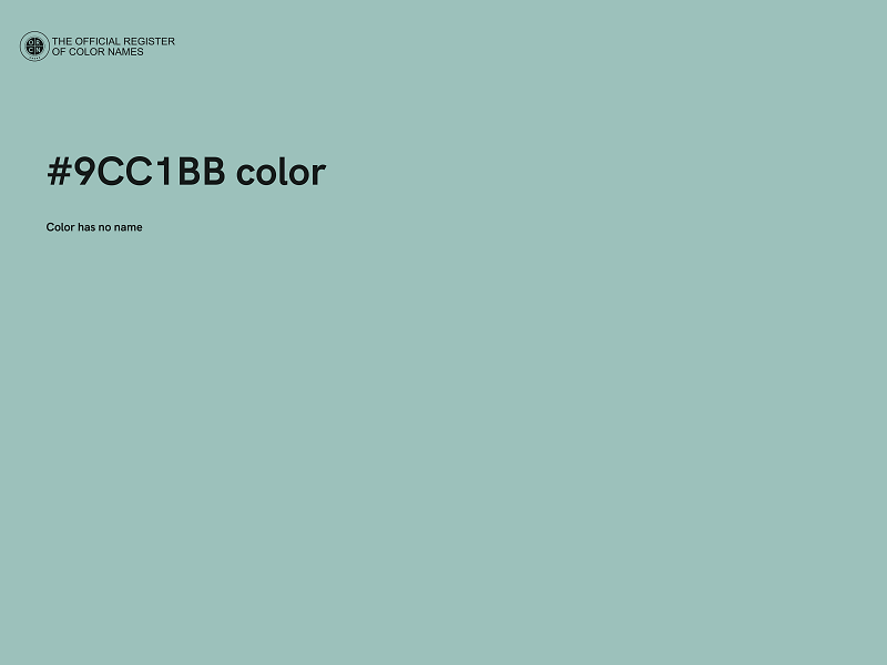 #9CC1BB color image