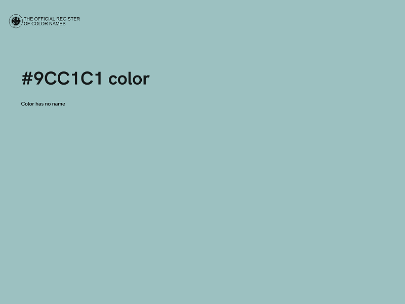 #9CC1C1 color image