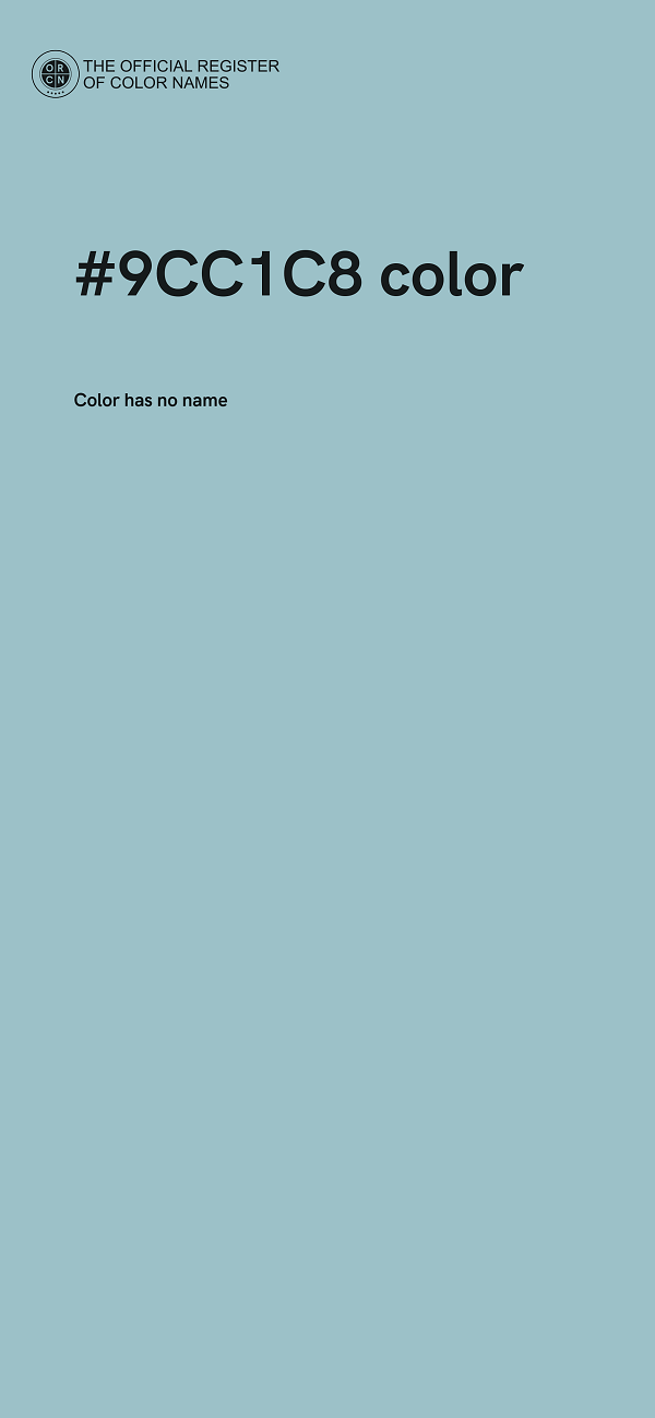 #9CC1C8 color image