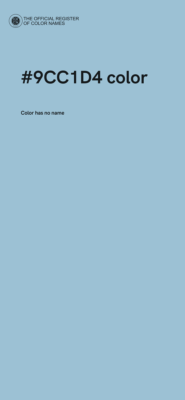 #9CC1D4 color image