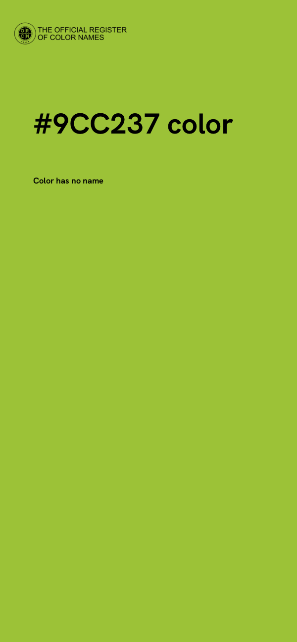 #9CC237 color image