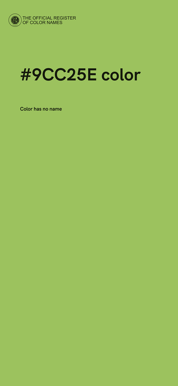 #9CC25E color image
