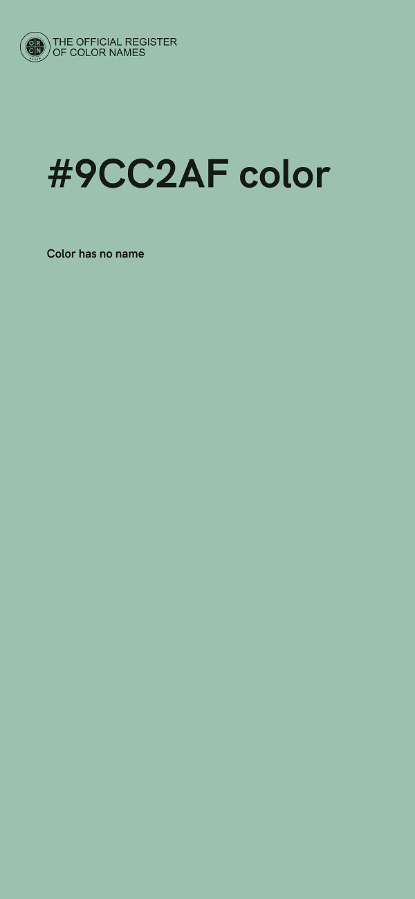 #9CC2AF color image