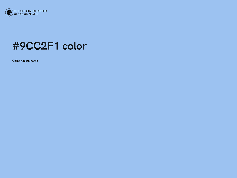 #9CC2F1 color image