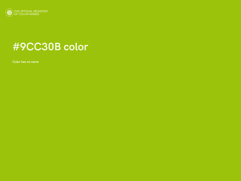 #9CC30B color image