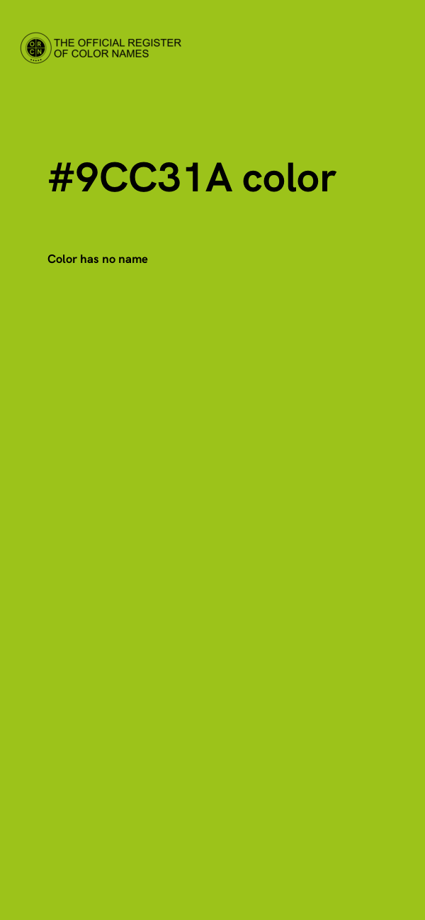 #9CC31A color image