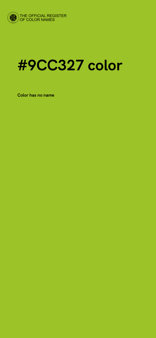 #9CC327 color image