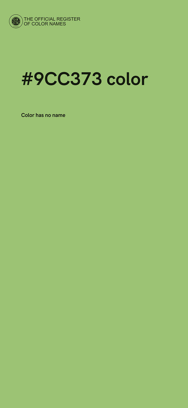 #9CC373 color image