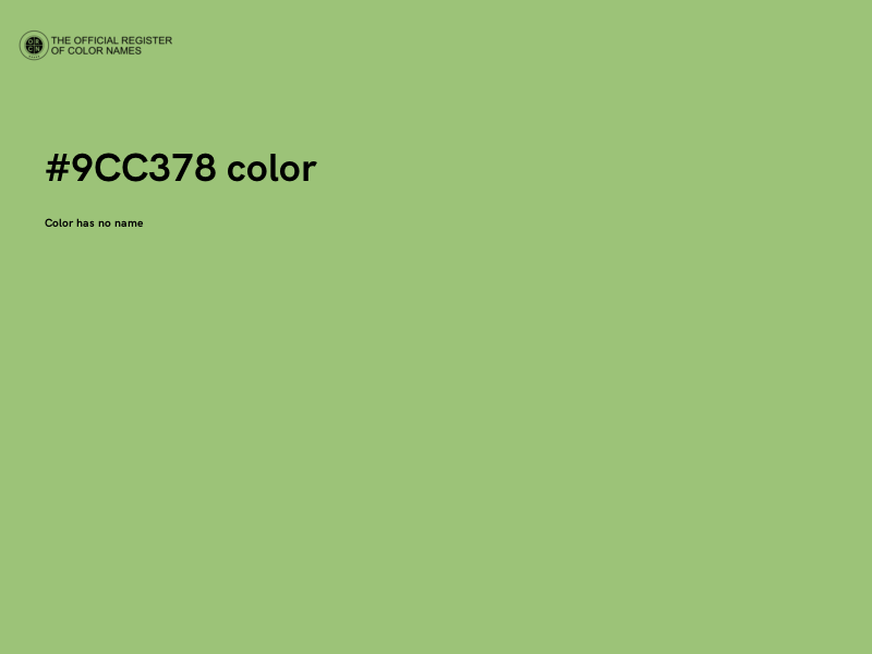 #9CC378 color image