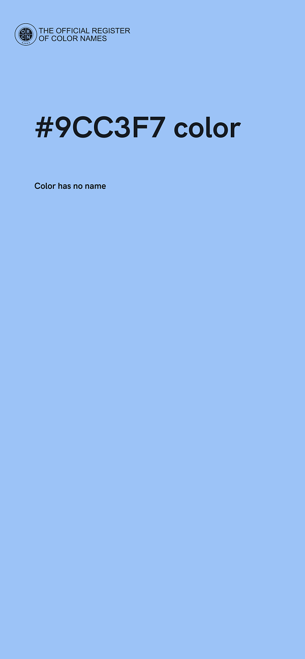 #9CC3F7 color image