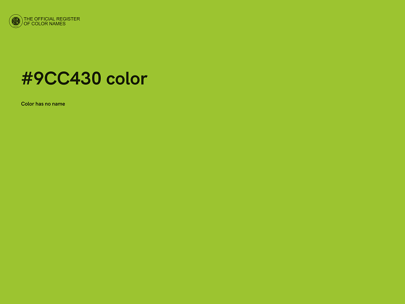 #9CC430 color image