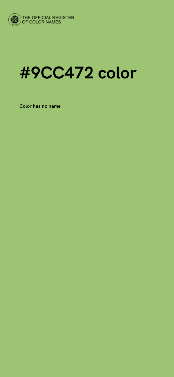 #9CC472 color image