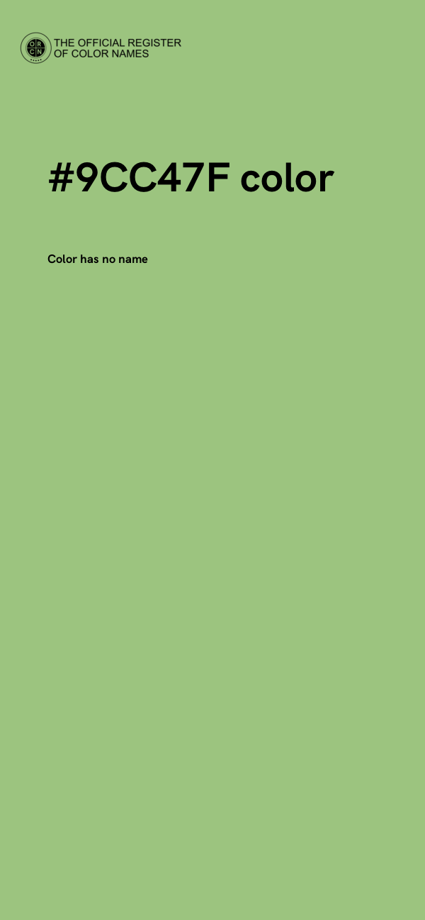 #9CC47F color image
