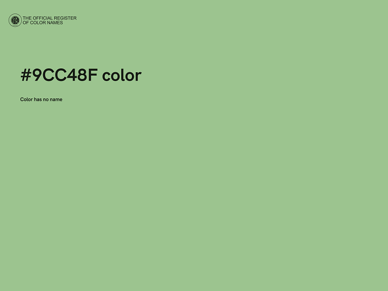 #9CC48F color image