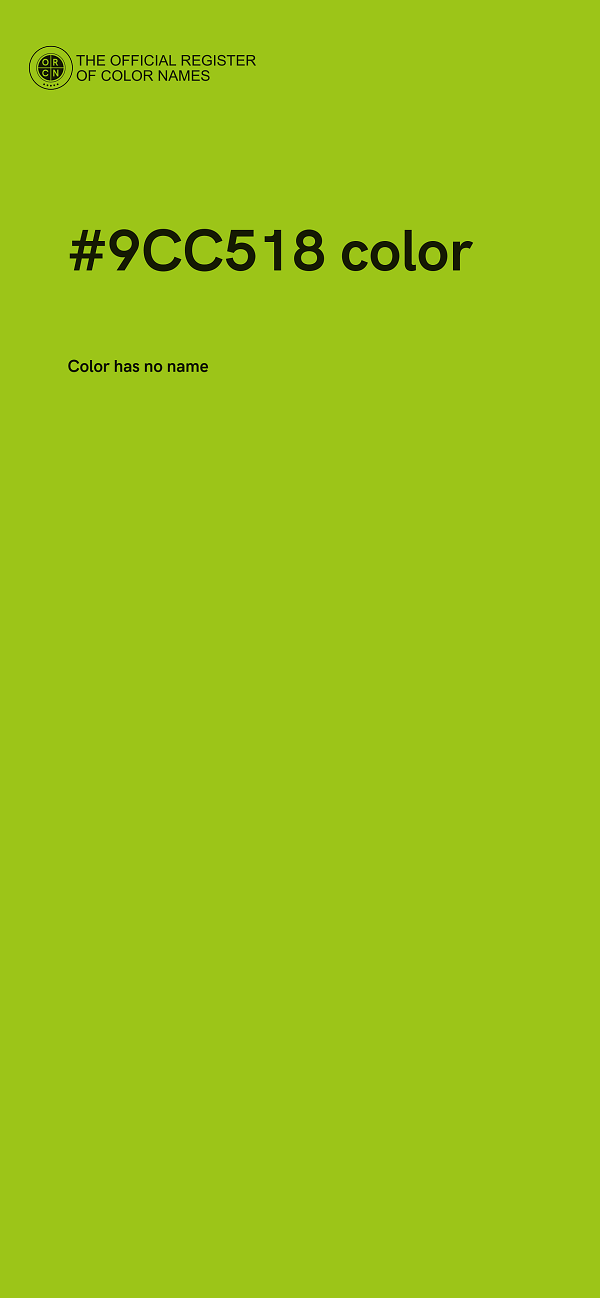 #9CC518 color image