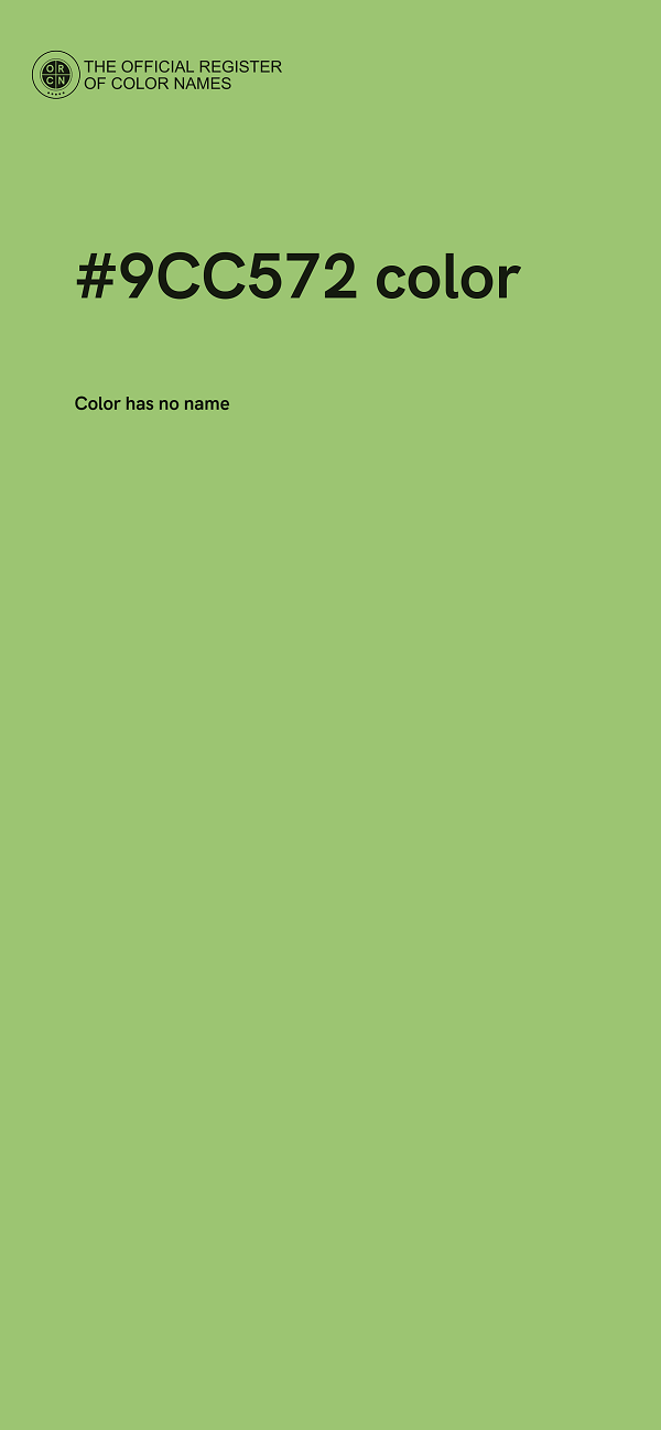 #9CC572 color image