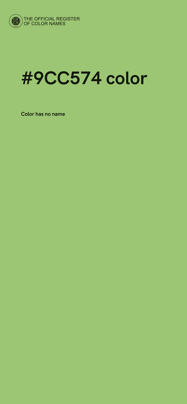 #9CC574 color image