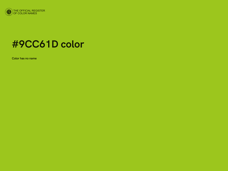 #9CC61D color image