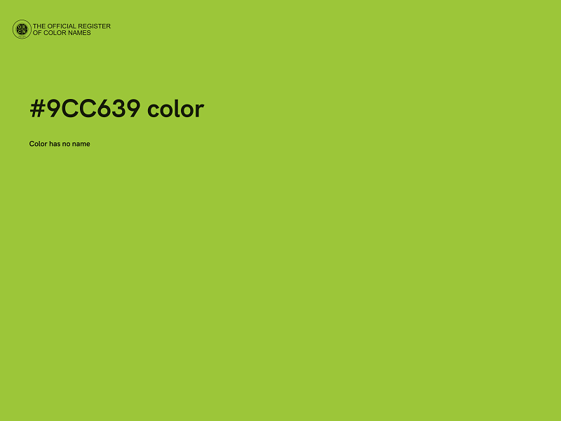 #9CC639 color image