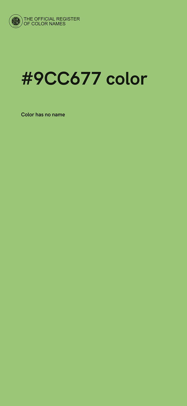 #9CC677 color image