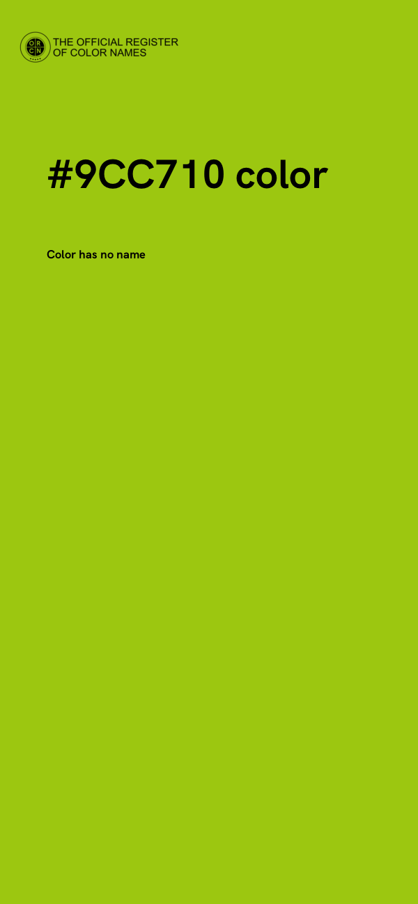 #9CC710 color image