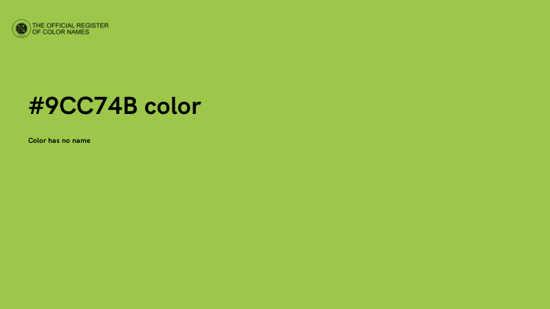 #9CC74B color image