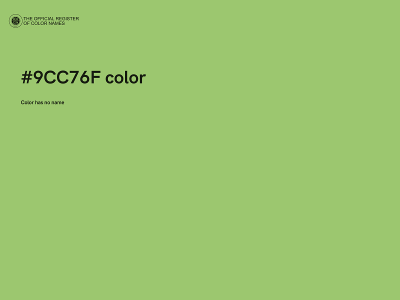 #9CC76F color image