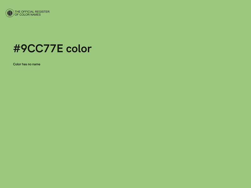 #9CC77E color image