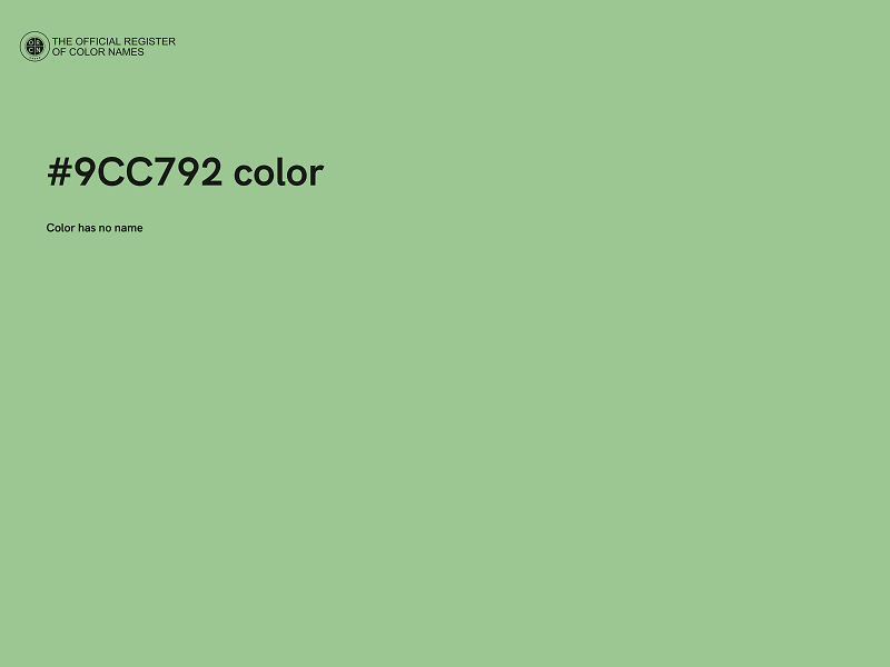 #9CC792 color image