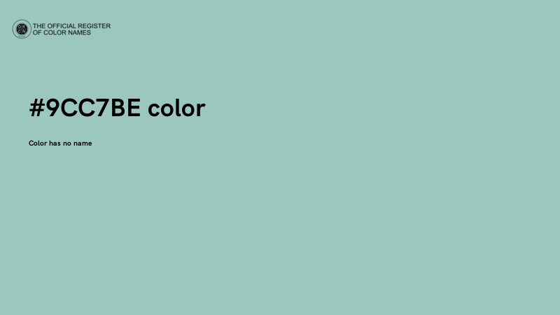 #9CC7BE color image