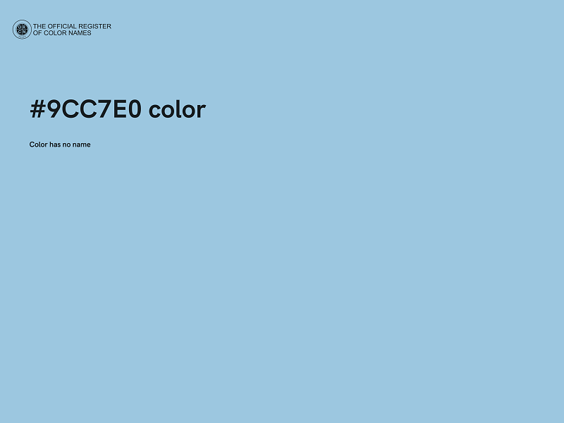 #9CC7E0 color image