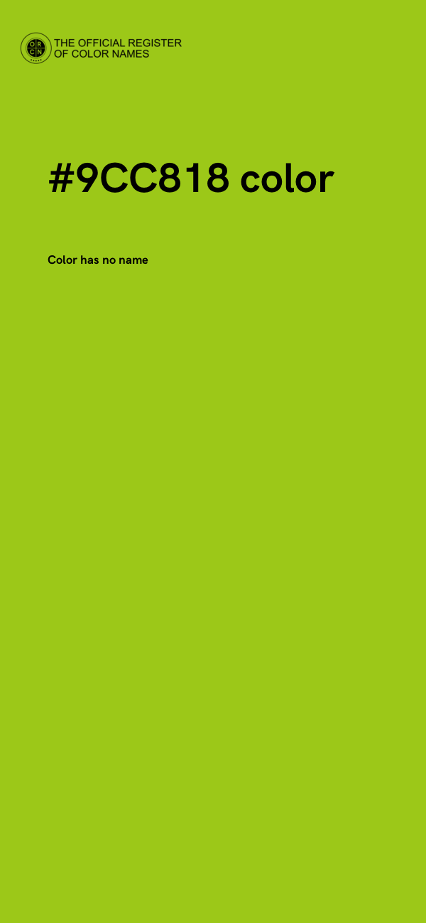 #9CC818 color image