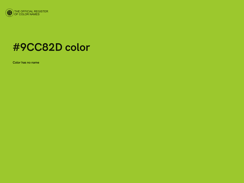 #9CC82D color image