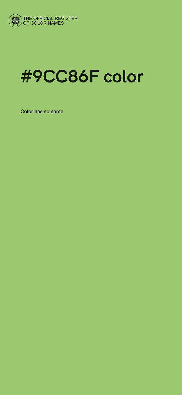 #9CC86F color image