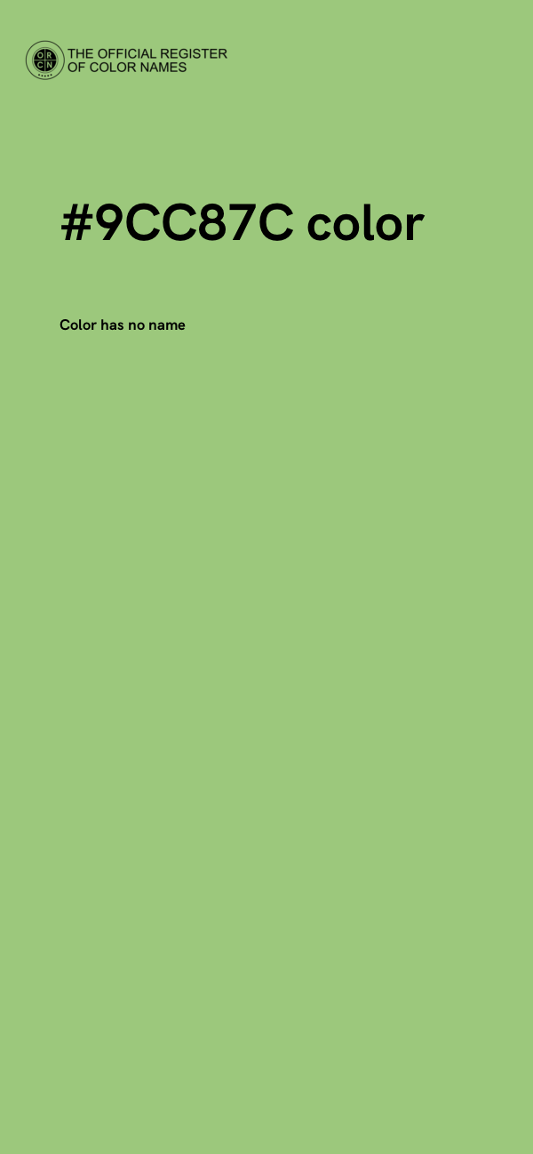 #9CC87C color image