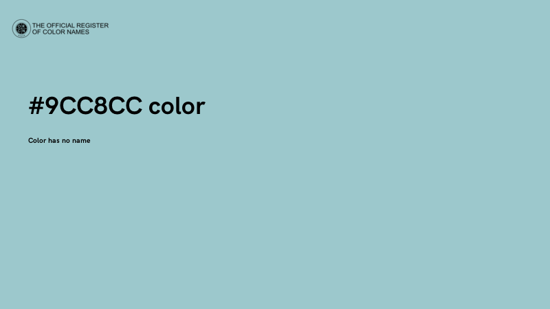 #9CC8CC color image
