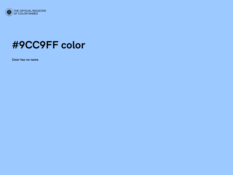 #9CC9FF color image