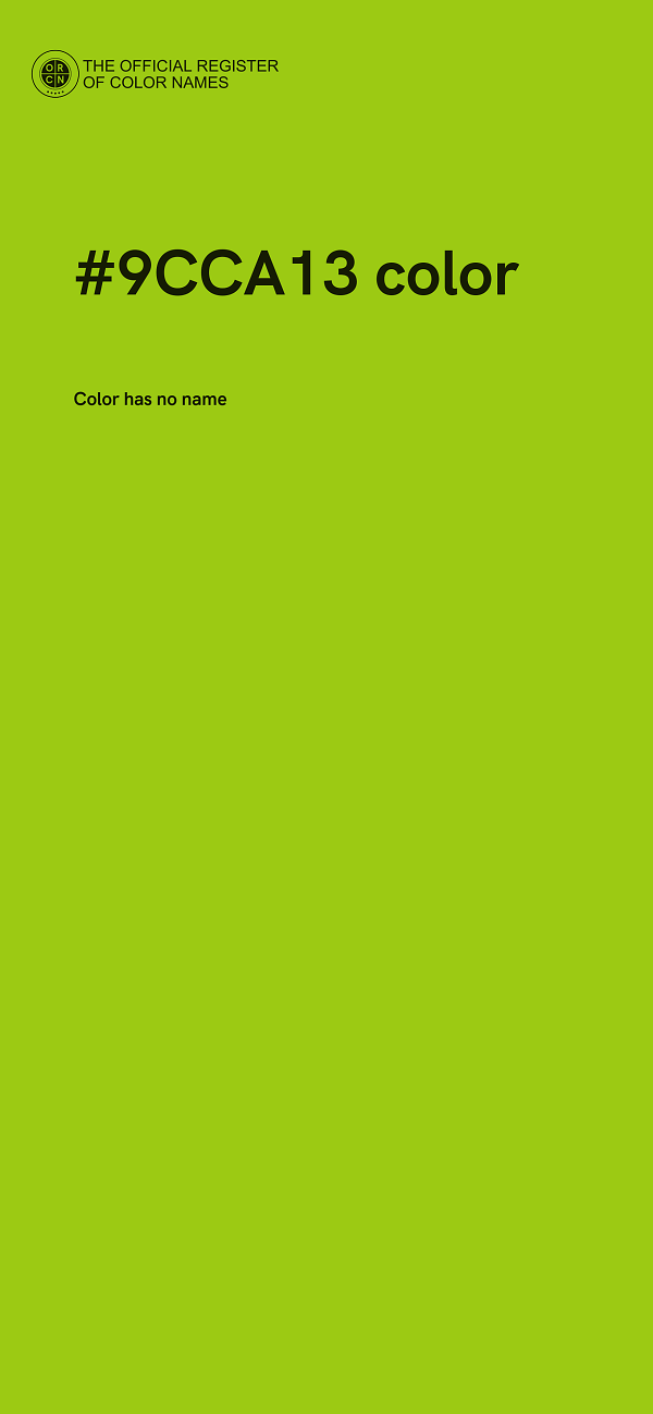 #9CCA13 color image