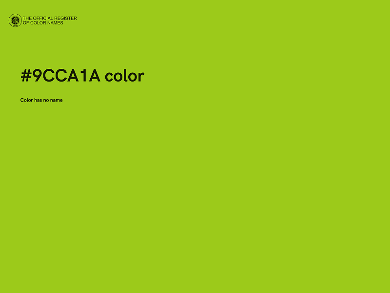 #9CCA1A color image