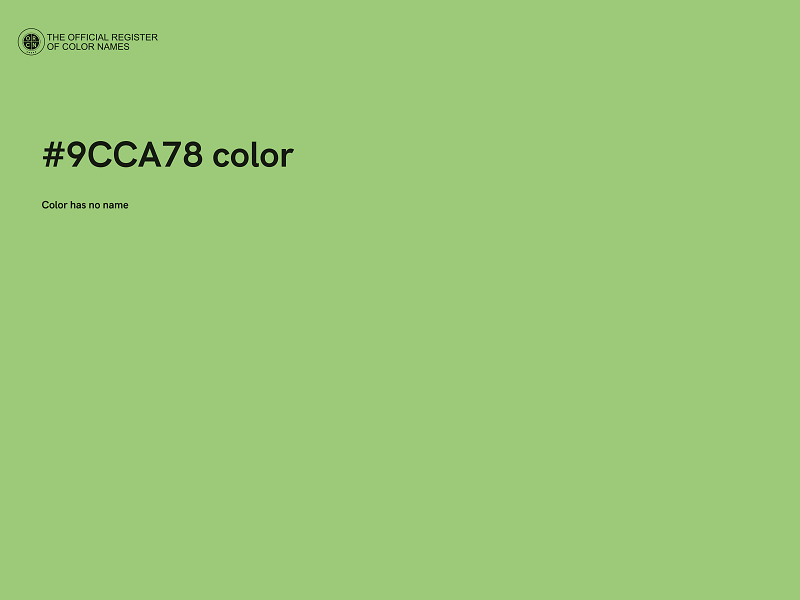 #9CCA78 color image