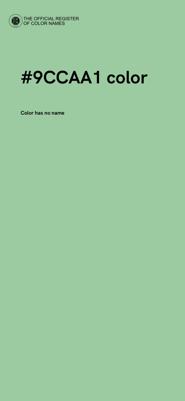 #9CCAA1 color image