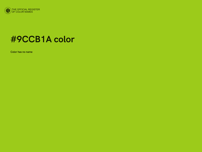 #9CCB1A color image