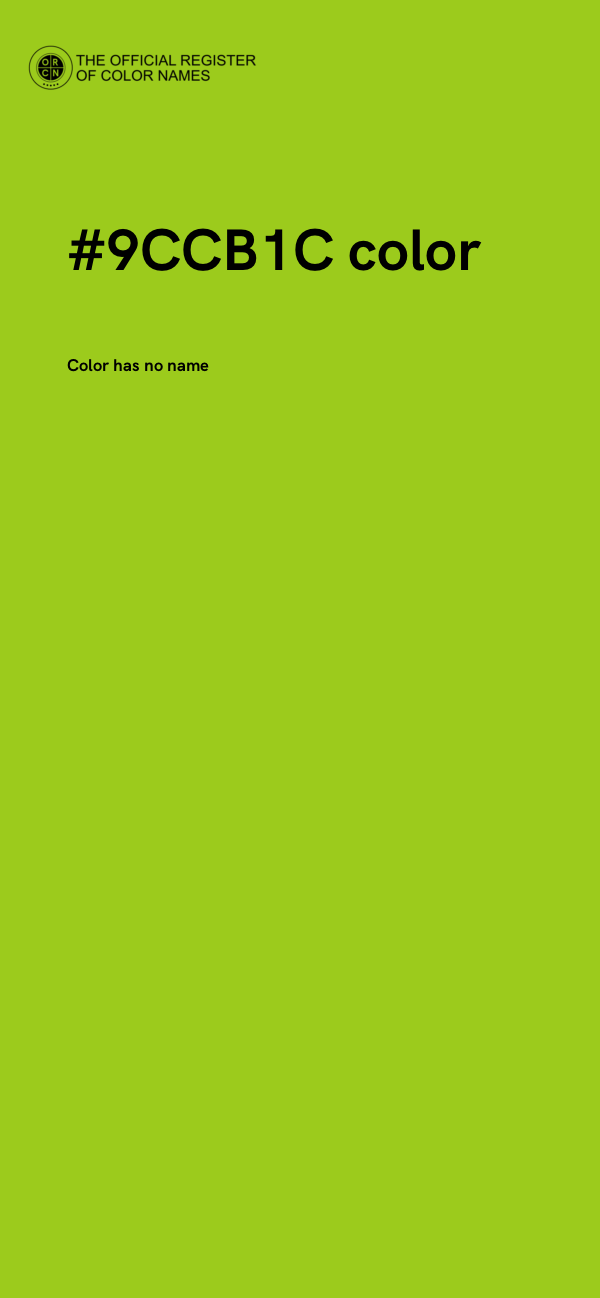 #9CCB1C color image