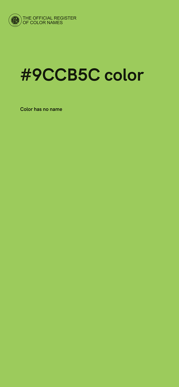 #9CCB5C color image